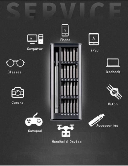 24 In 1 Screw Driver Tiny Magnetic Tools Kit For Repairing Long Handle Screwdriver