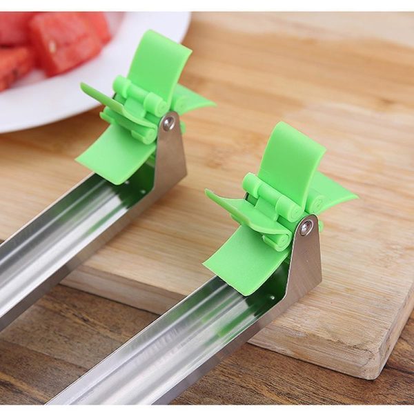 Windmill Watermelon Cube Cutter | Stainless Steel Fruit Slicer & Corer | Fast & Easy Melon Cutting Tool